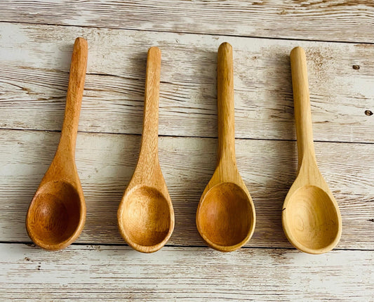 Mexican Guamuchil Wood Spoons Cucharas de Madera Guamuchil