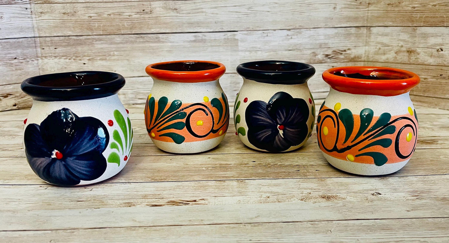 Mexican Pottery Cups Tazas de Barro Mexicanas