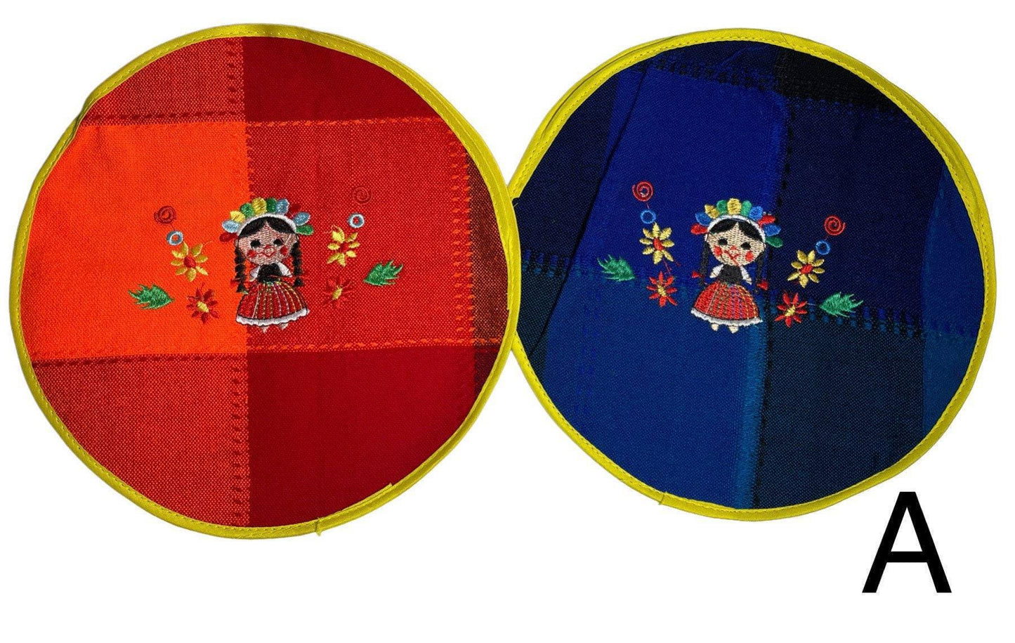 Handmade Embroidered Mexican Tortilleros Tortilleros de Tela Mexicanos Bordados