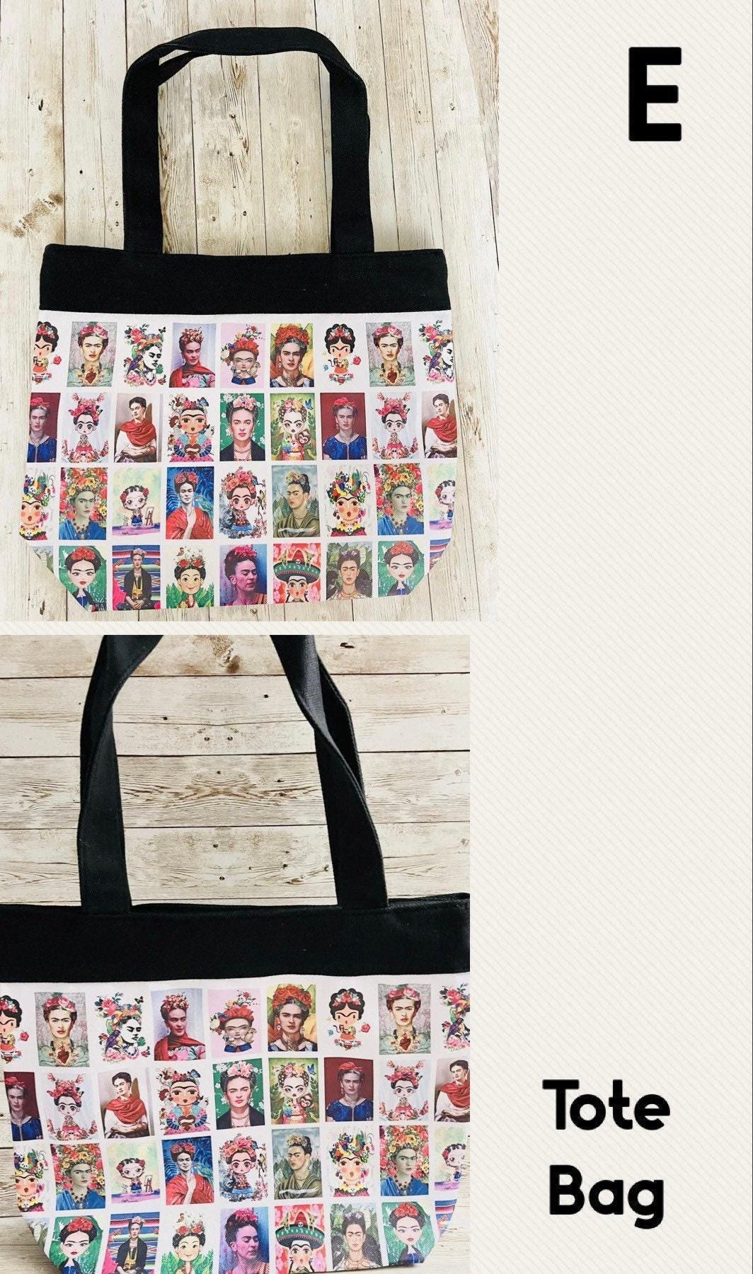 Mexican Frida Kahlo Tote Bag and Sets Bolsa Artesanal Mexicana Frida Kahlo con Accesorios