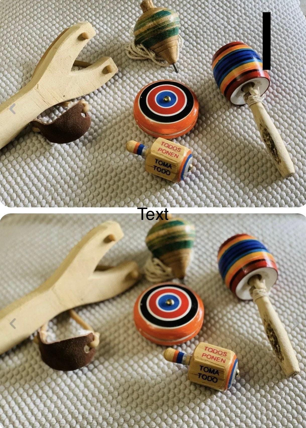 Mexican Wood Toys Tomatodos Pironolas Wooden Classic Toys