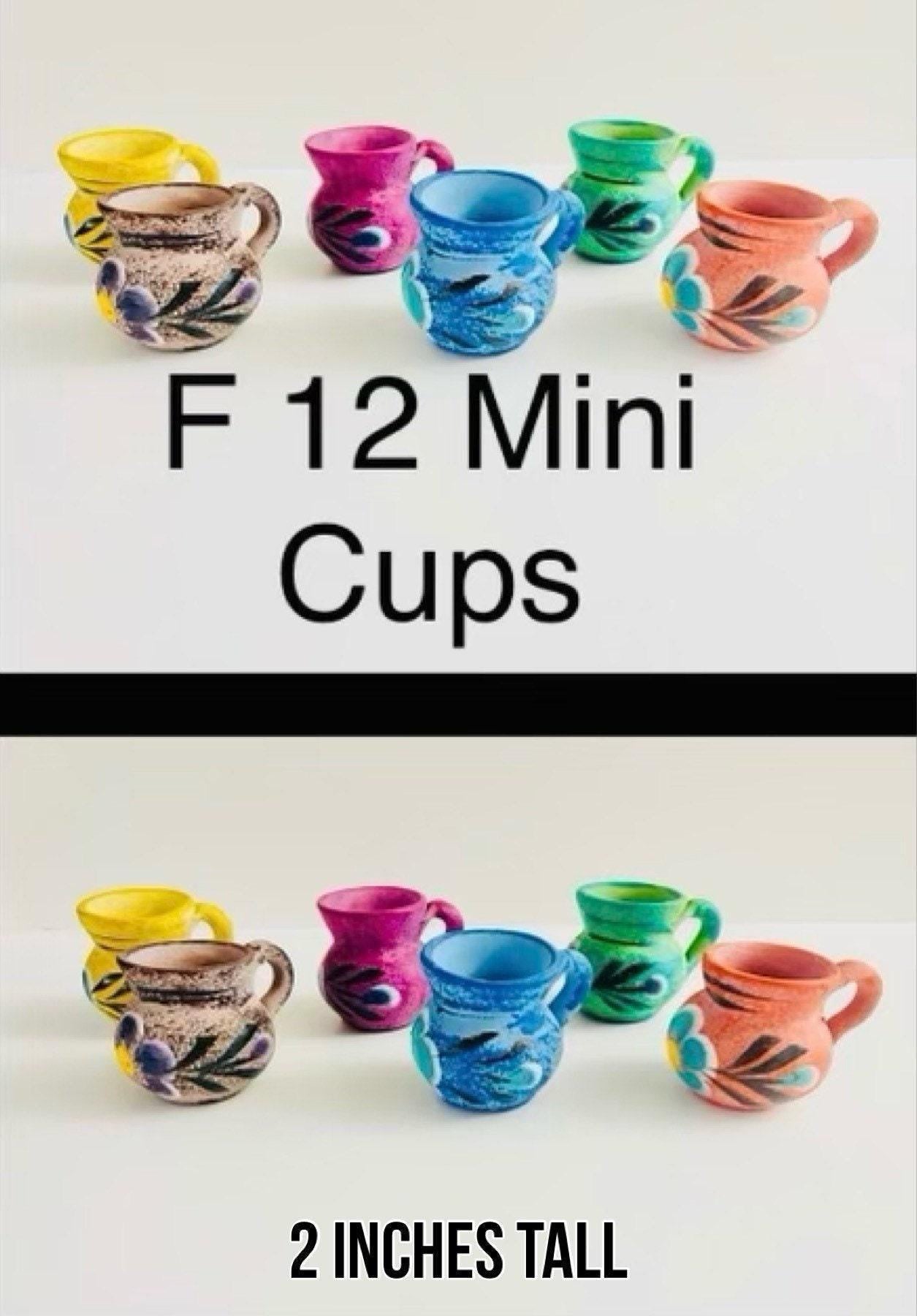 Mini Cantaritos for Tequila Shots or Hot Tea Mini Tequileros Mexicanos