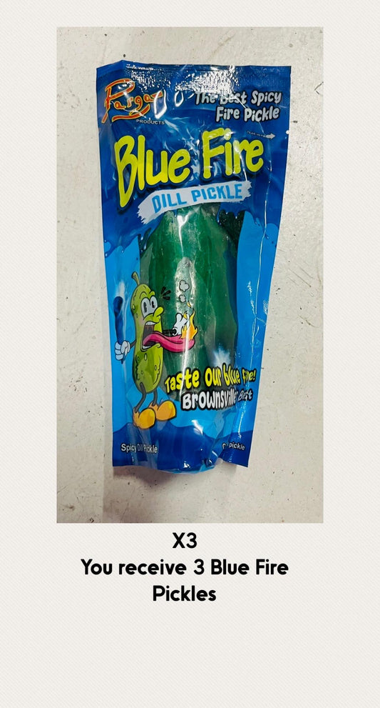 Dill Pickles Different Flavors Blue Fire, Ruffles and Nacho Cheese Flavor