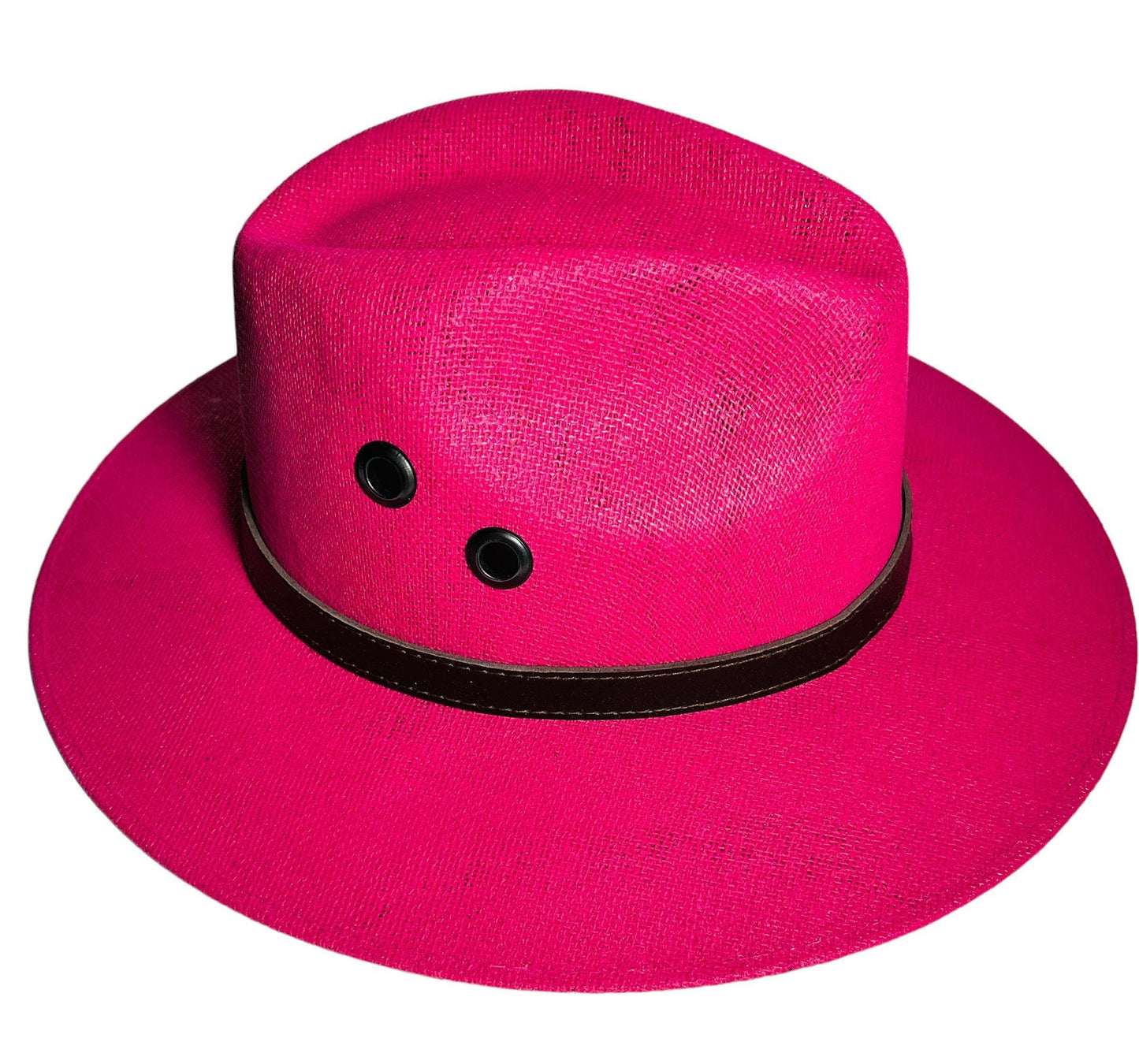 Panama Style Pink Hat Hat Sombrero Tipo Panama Rosa Size Medium