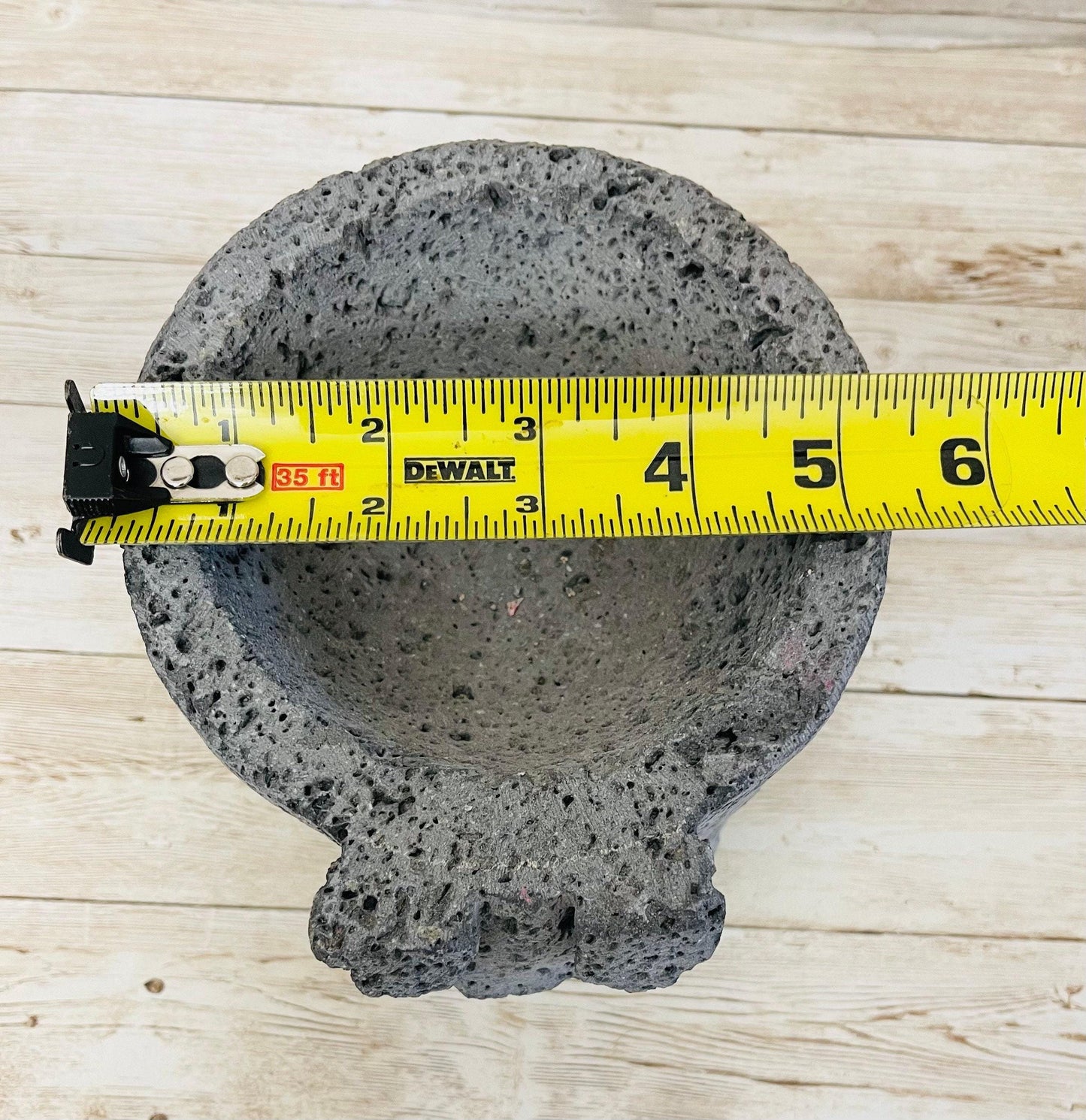 Molcajete/Tejolote Authentic Mexican Mortar & Pestle Made From Lava Rock “Pig”