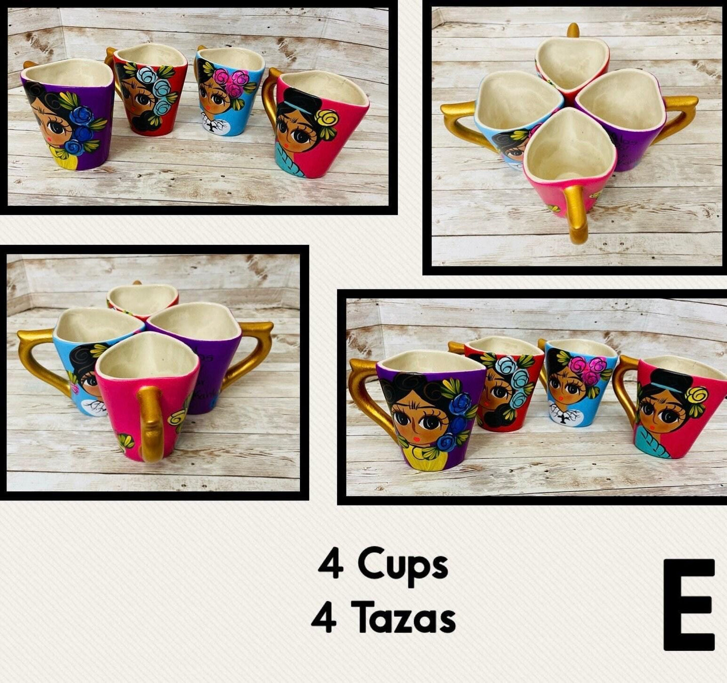 Frida Kahlo Ceramic Heart Mug Cups Tazas De Ceramica De Corazon Frida Kahlo