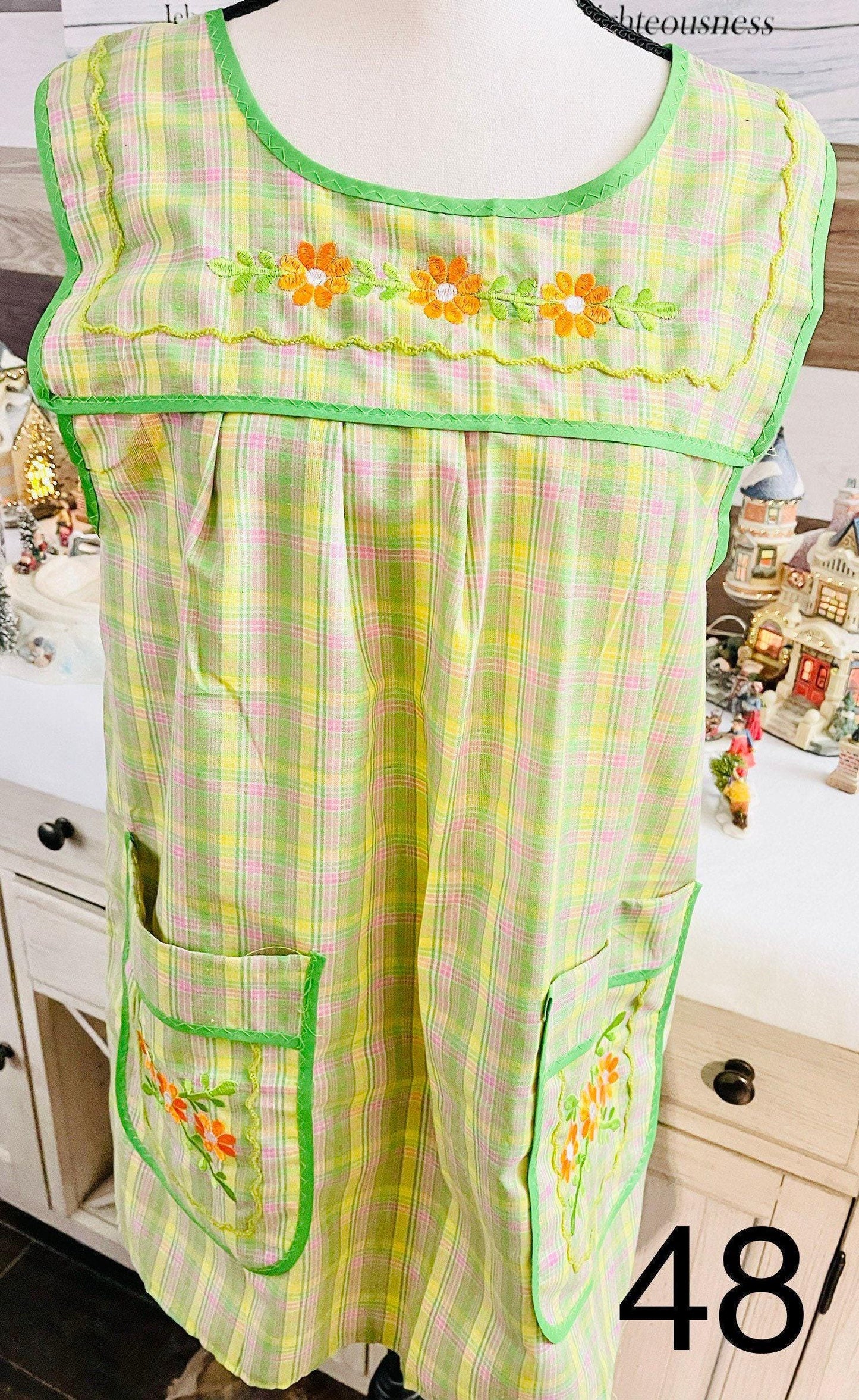 Embroidered Handmade Aprons M/L