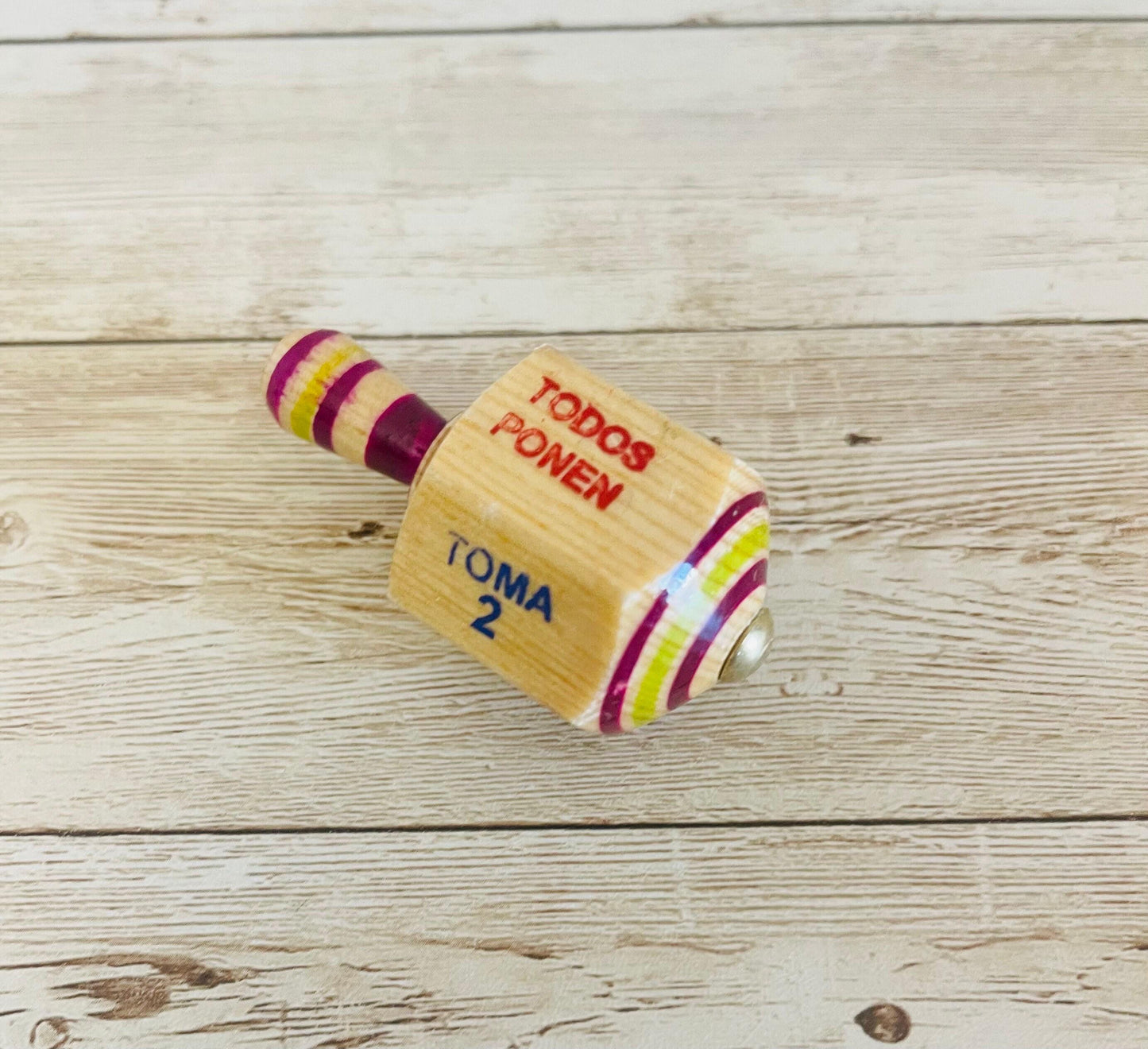 Mexican Wood Tomatodo Pironola Wooden Classic Mexican Toy