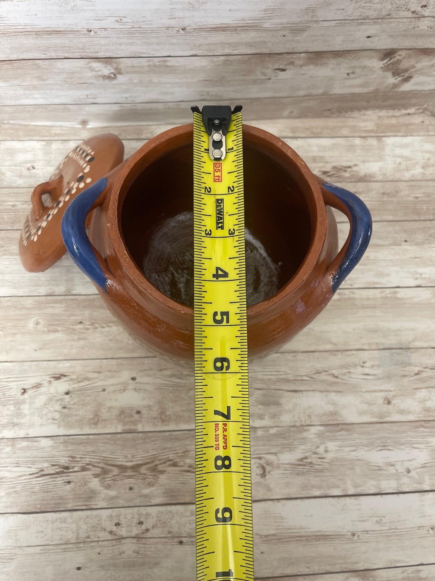 Handmade Clay Pot for Beans Jarro de Barro para Frijoles Terracota Beans Pot