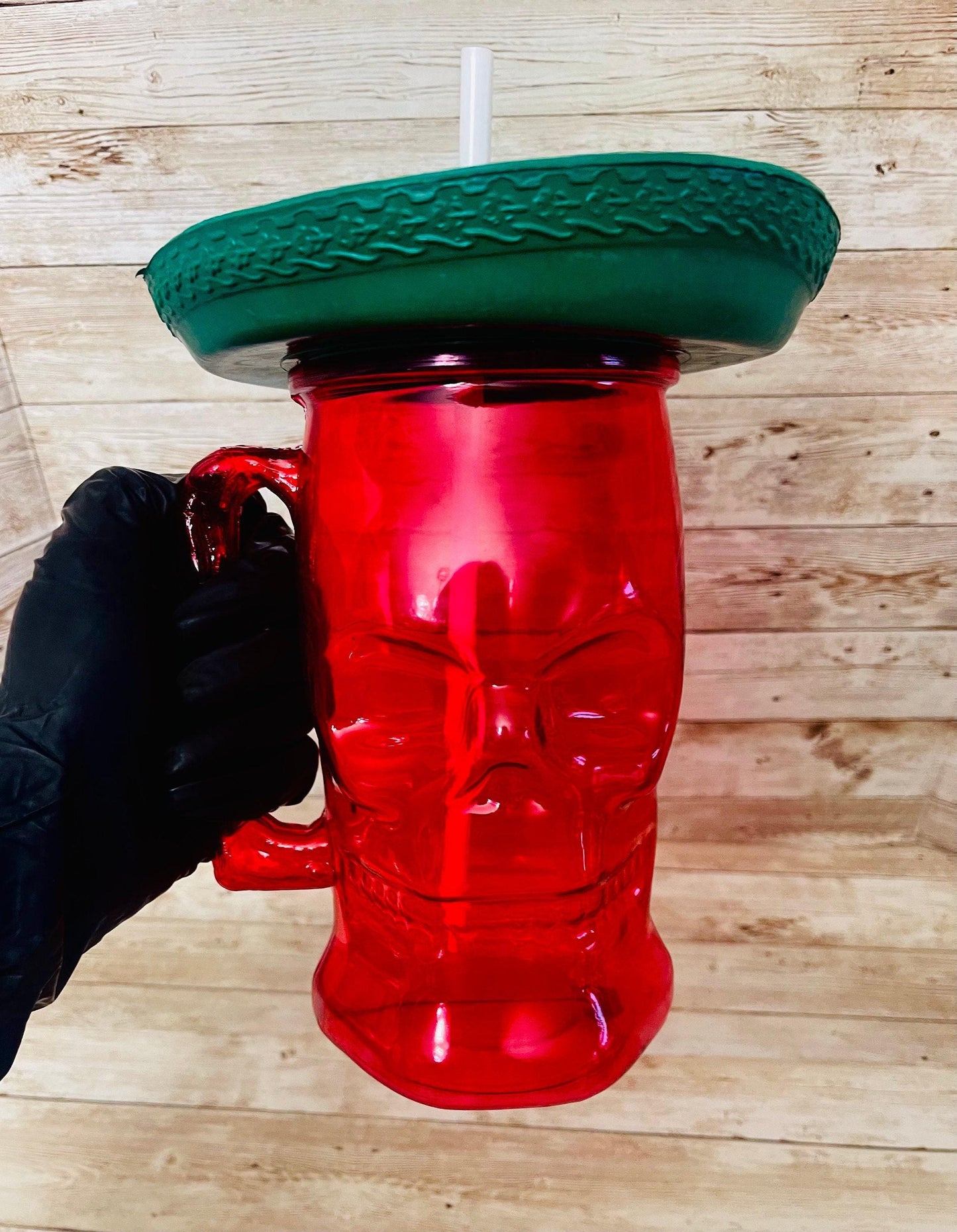 Tarros Mexicanos de Catrina para Bebidas y Botanas Se Envian Colores Surtidos Mexican Plastic Sugar Skulls Cups for Drinks and Snacks