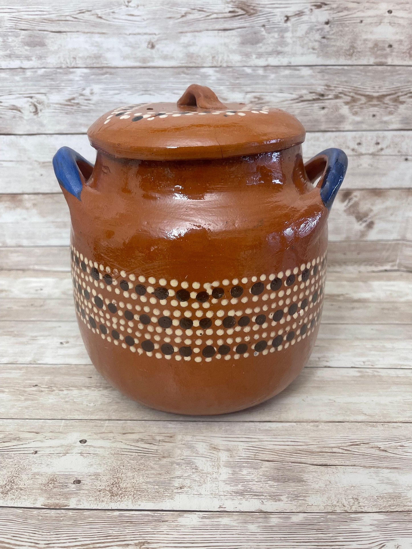 Handmade Clay Pot for Beans Jarro de Barro para Frijoles Terracota Beans Pot
