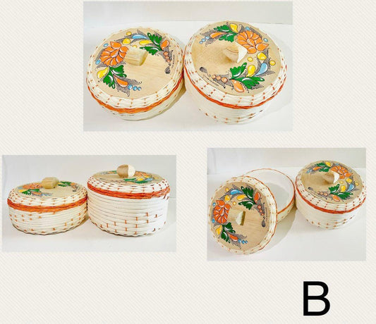 2 Palm Leaf Styrofoam Foam Tortilleros Combo