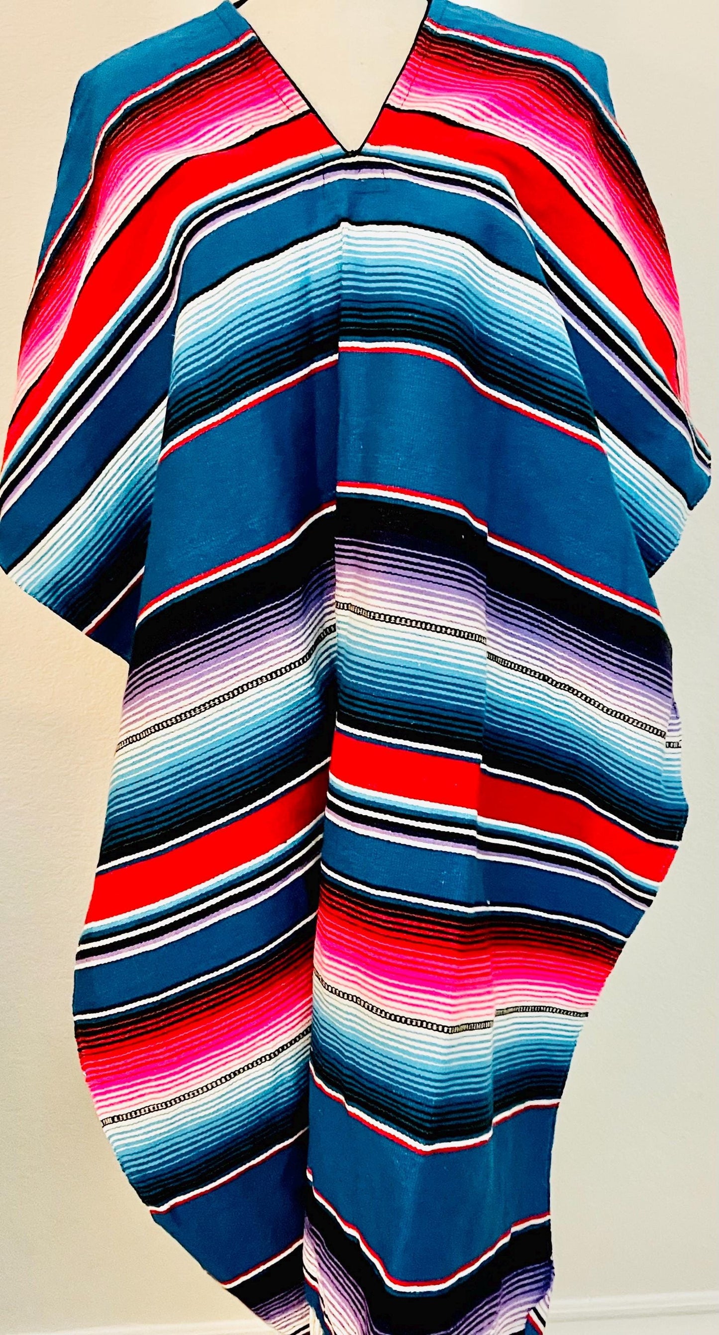 Adult Mexican Saltillo Poncho Sarape Poncho Sarape Saltillo Mexicano