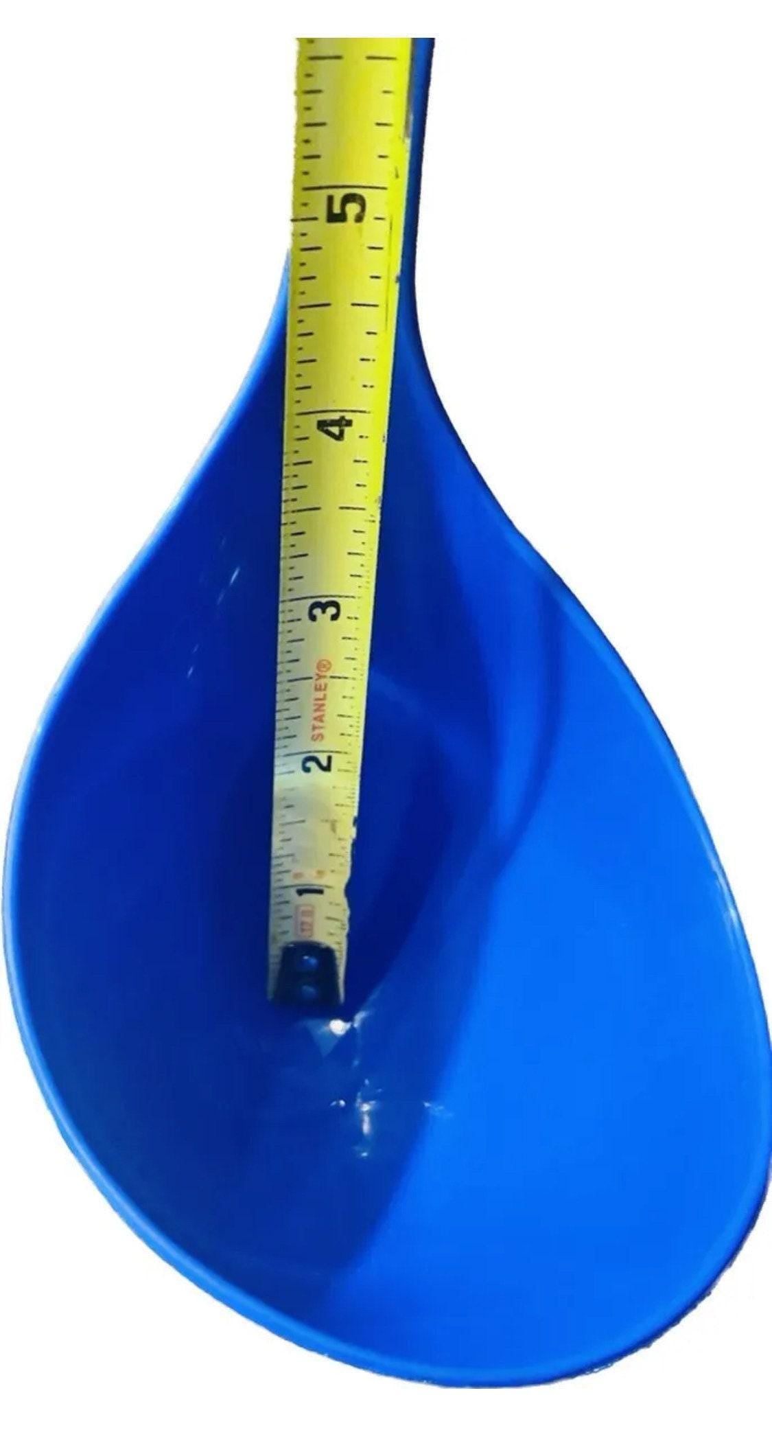Mexican Plastic Ladle Hooked Handle Spoon for Vitrolero Lemonade Soup Cucharon De Plastici Mexicano para Aguas Frescas Sopa