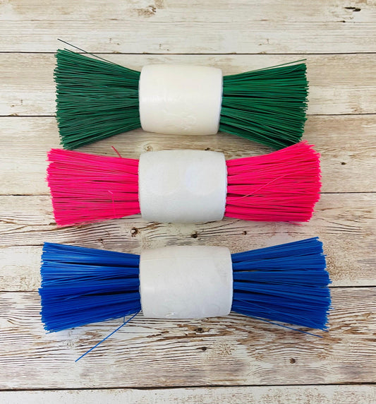 3x Mexican Plastic Brush Scrubber 3 Escobetas Mexicanas de Plastico