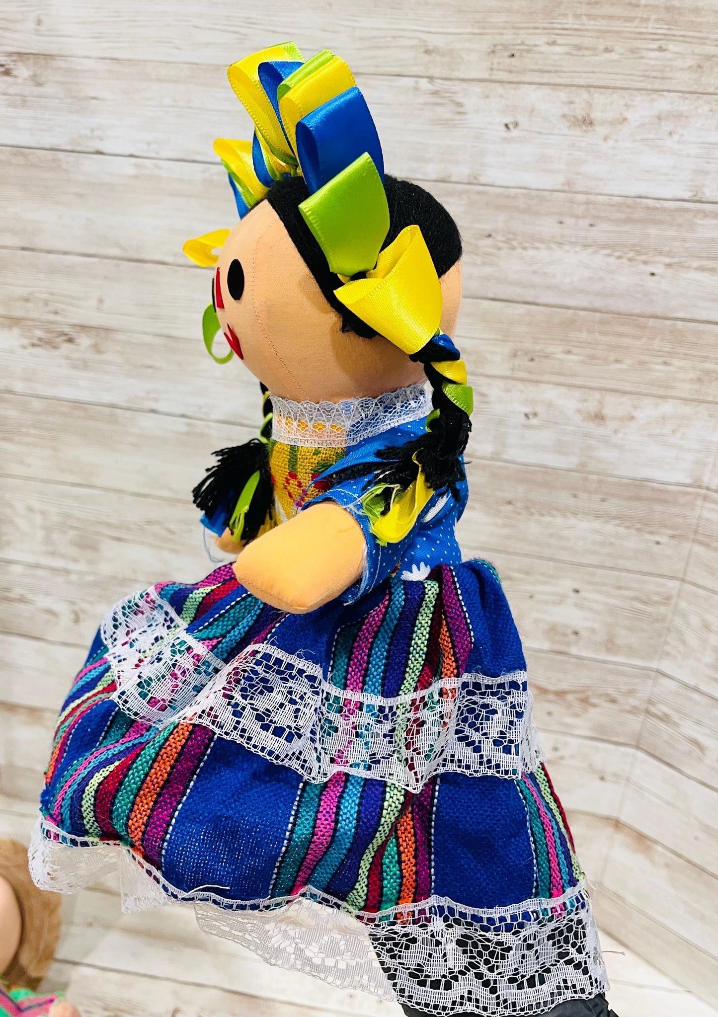 2 Set Rag Mexican Couple Lele Dolls 12 Inches Pareja de Leles Muñecas Artesanales Mexicanas 12 Pulgadas