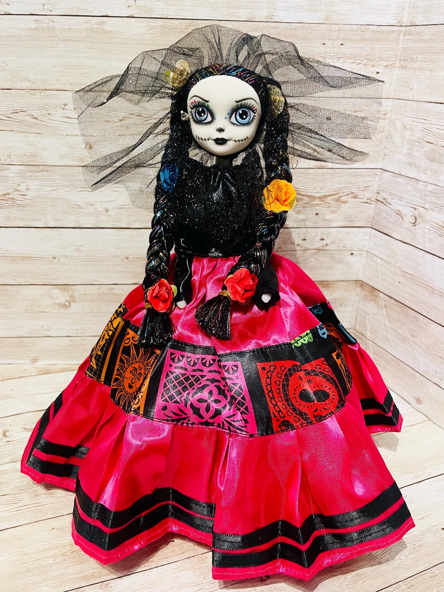 Day of the Dead Frida Kahlo Catrina Doll Catrina de Frida Kahlo Dia de Muertos