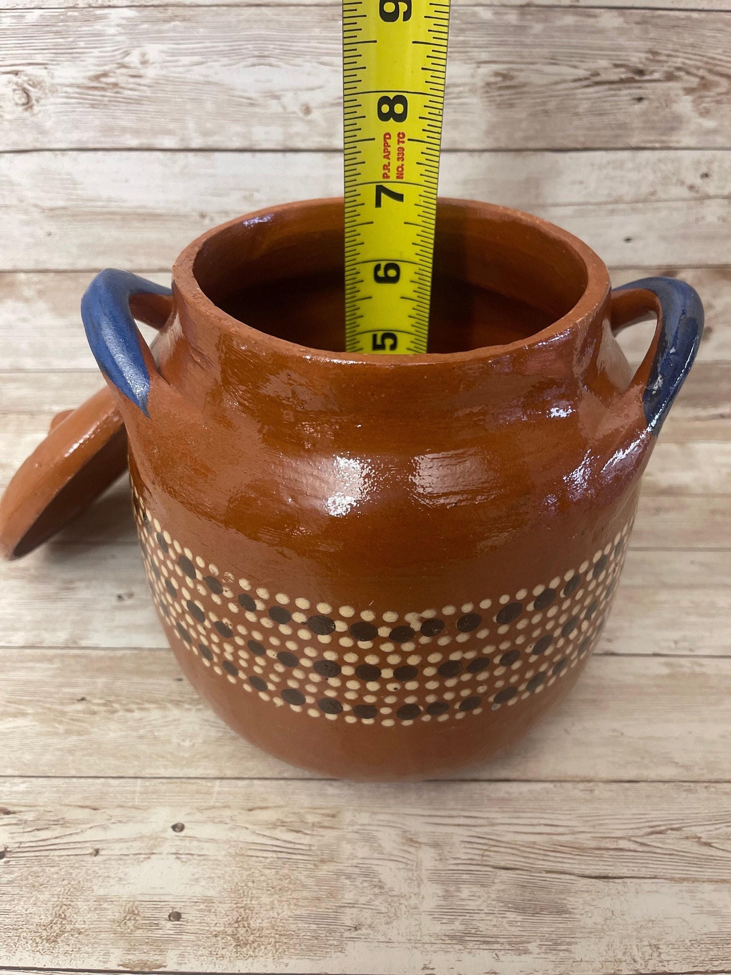 Handmade Clay Pot for Beans Jarro de Barro para Frijoles Terracota Beans Pot
