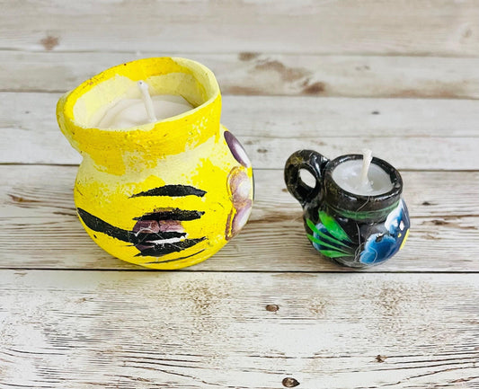 Mexican Terra Cota Cinnamon Casserole Candle Vela Mexicana En Cazuelita De Barro Aroma Canela