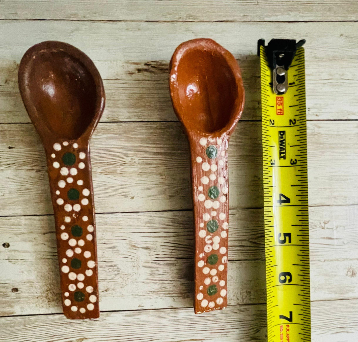 Mexican Terracotta Spoons Cucharas de Barro Mexicano