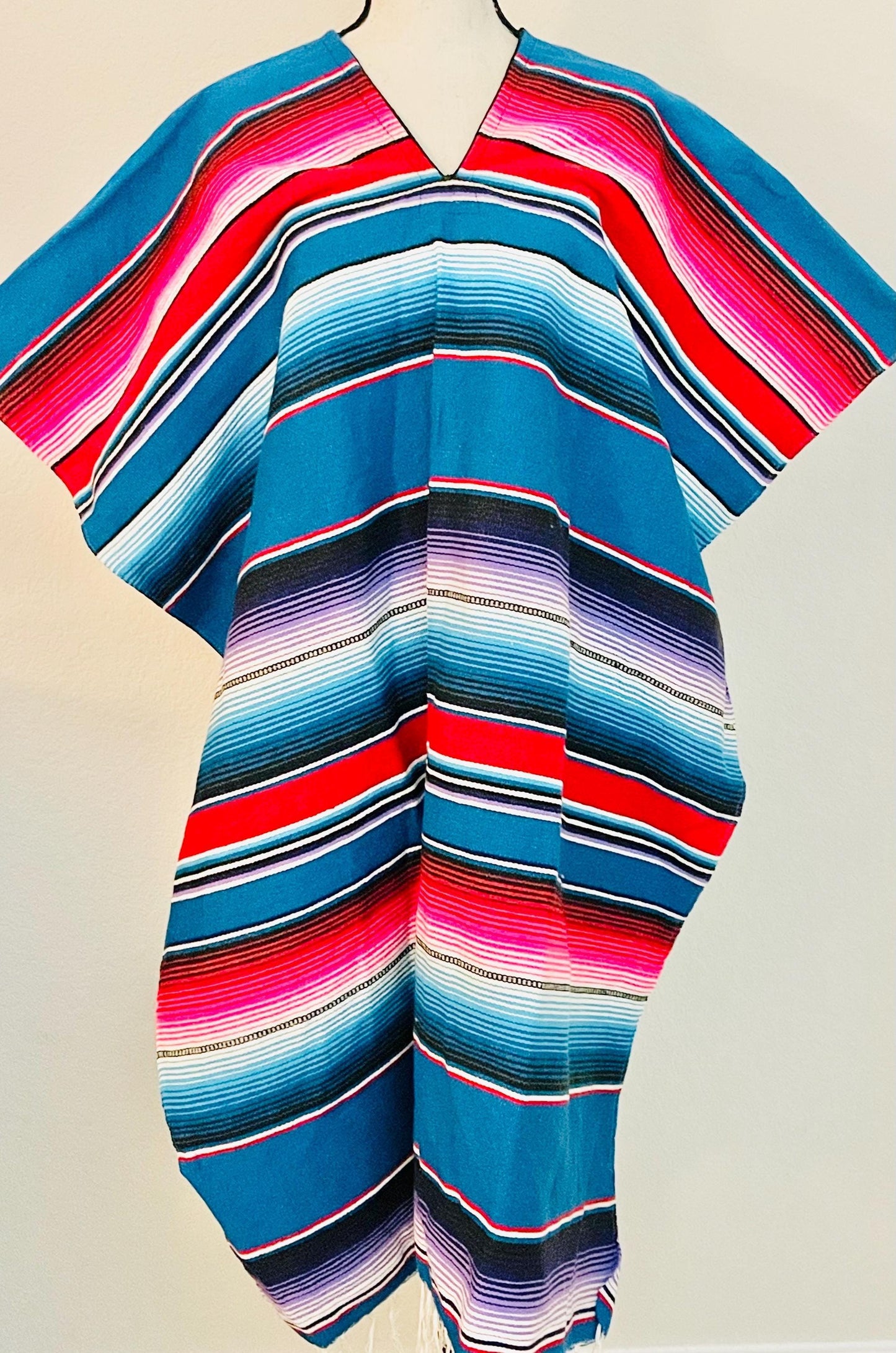 Adult Mexican Saltillo Poncho Sarape Poncho Sarape Saltillo Mexicano