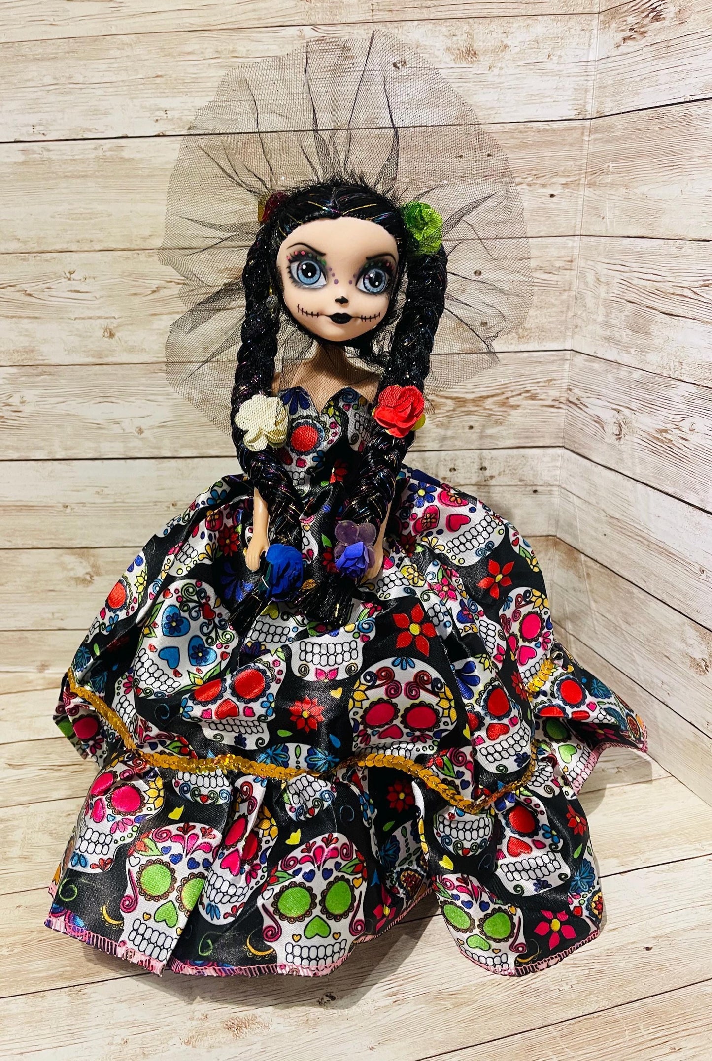 Day of the Dead Frida Kahlo Catrina Doll Catrina de Frida Kahlo Dia de Muertos