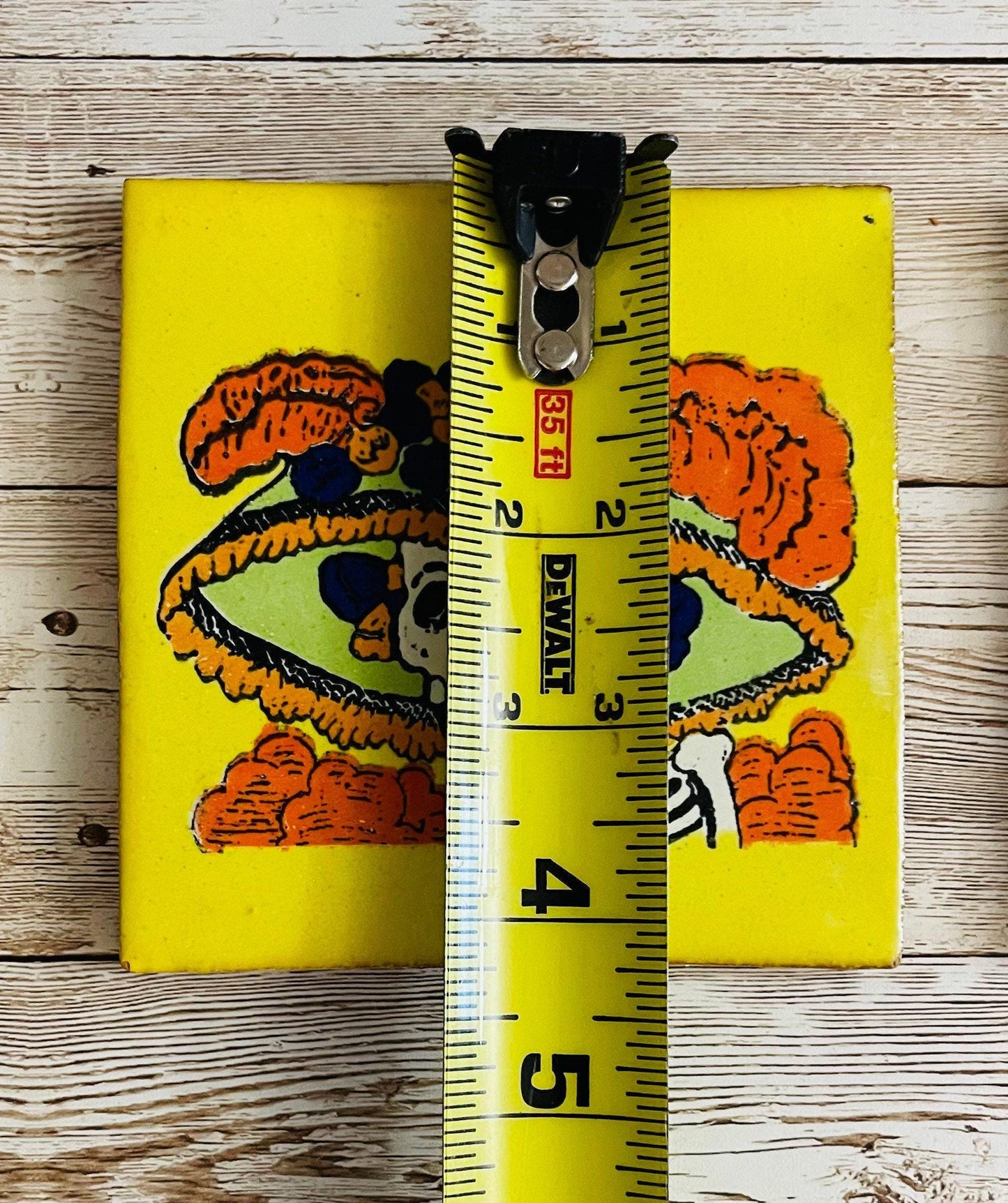 3x Mexican Day of the Dead Sugar Skull Tiles Coasters 3 Azulejos oh Portavasos De Catrinas Dia de Muertos