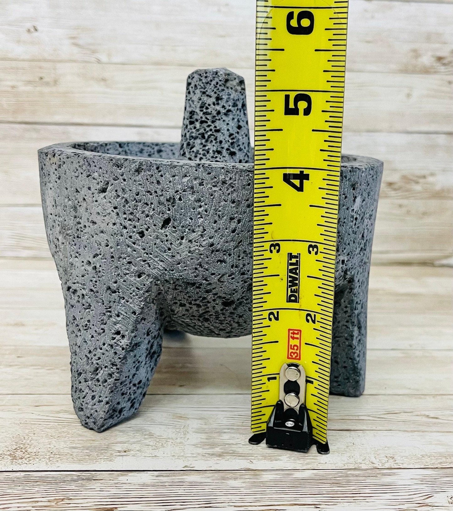 Molcajete/Tejolote Authentic Mexican Mortar & Pestle Made From Lava Rock Molcajete Mexicano de Piedra Volcanica