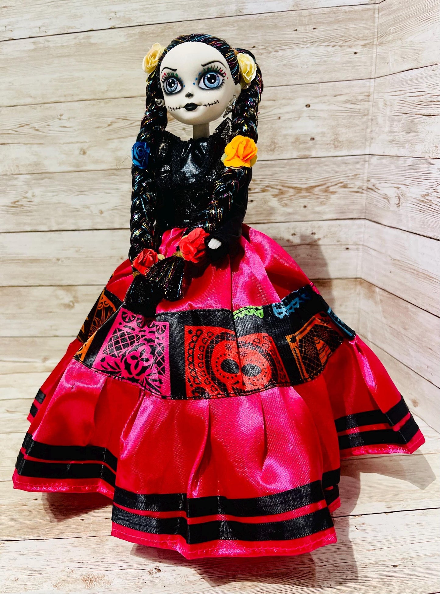 Day of the Dead Frida Kahlo Catrina Doll Catrina de Frida Kahlo Dia de Muertos