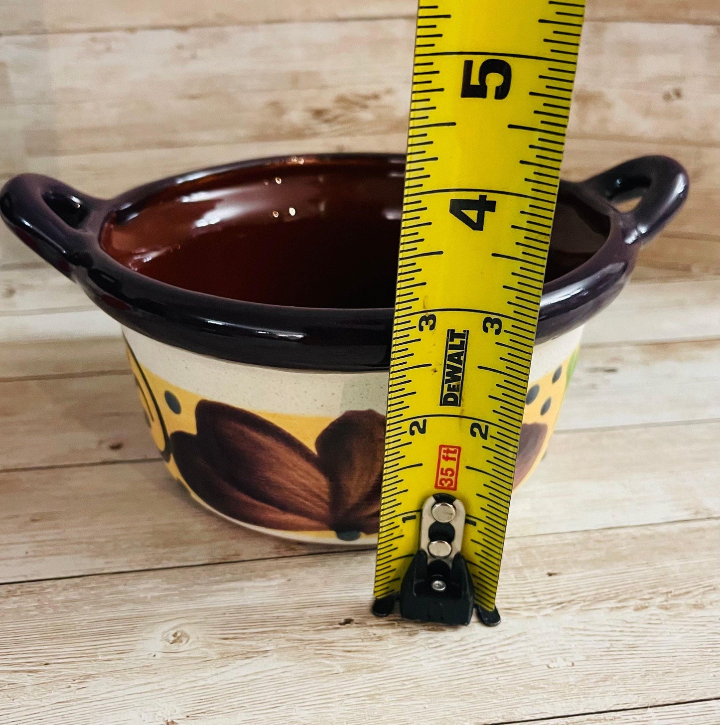 Terra Cota 3 Piece Mexican Set Napkin Holder Salsa & Dish Bowl Servilletero Tazon y Salsero de Barro