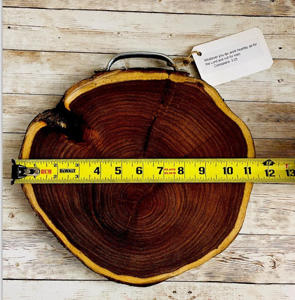 Artisan Handmade Mesquite Wood Board for Cutting Cheese or Charcuterie Board Tabla para Cortar Mexicana