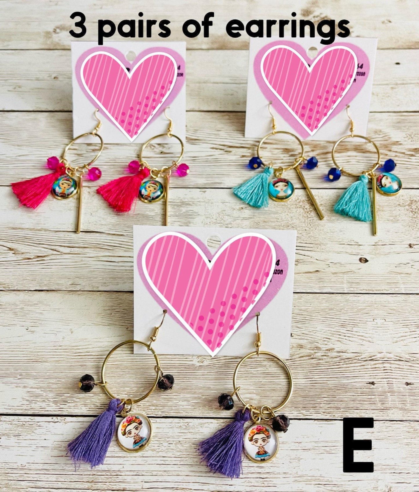 Frida Kahlo Earrings Aretes de Frida Kahlo
