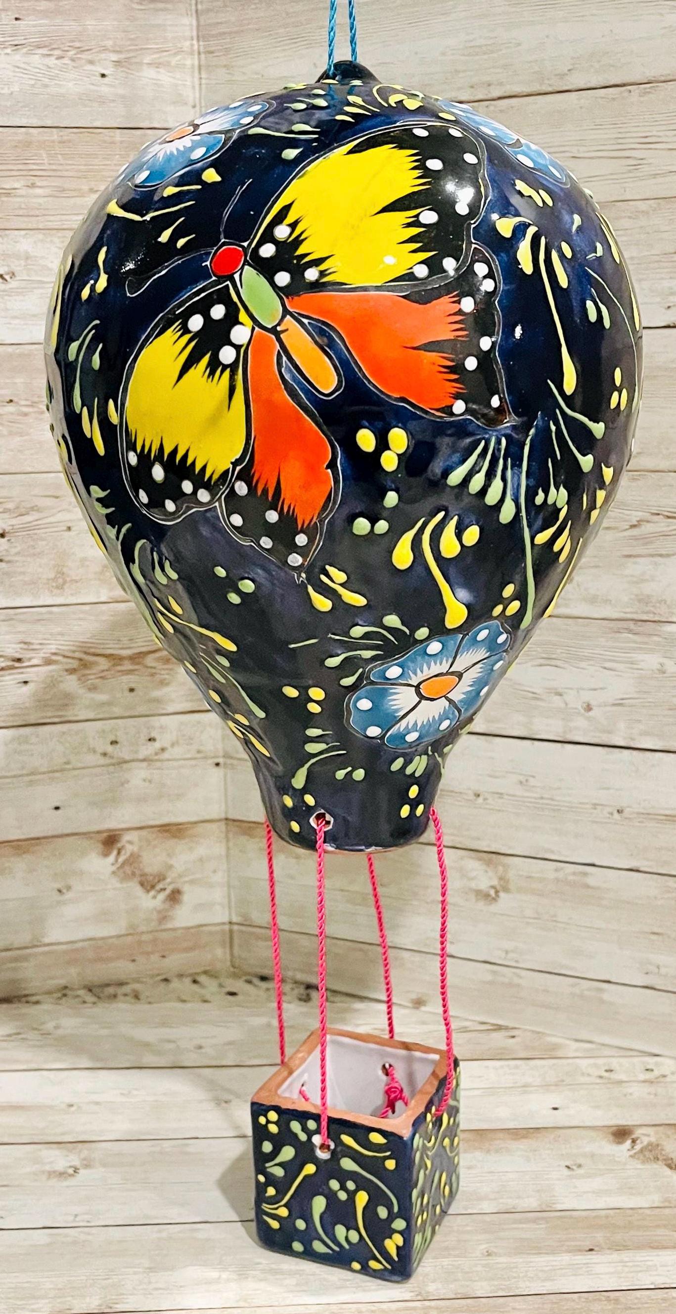 Mexican Talavera Hot Air Ballon Ceramic Hanging Decor Globo AerostГЎtico Mexicano de Talavera Globo de Aire
