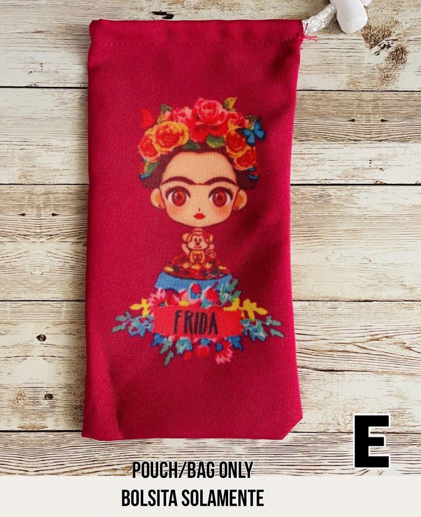 Frida Kahlo Container with Magnetic Wand and Magnetic Chips Fichero de Frida con Fichas y Pala Magnetica
