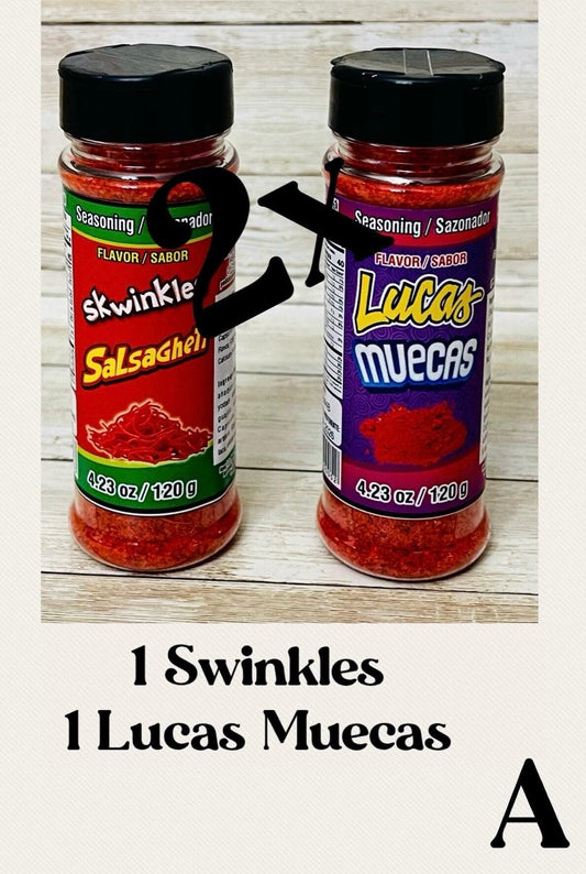 Lucas Muecas Swinkles Chipotle Sabritones and Rancheritos Seasoning Chilli Powder Polvo Chilito Lucas Muecas Swinkles Sabritones Chipotle