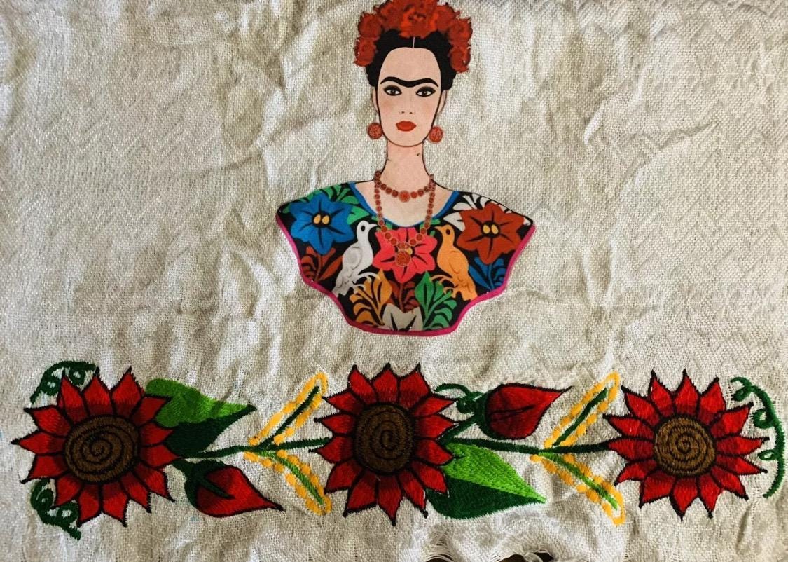 Frida Kahlo Embroidered Shawls Rebosos Bordados de Frida Kahlo