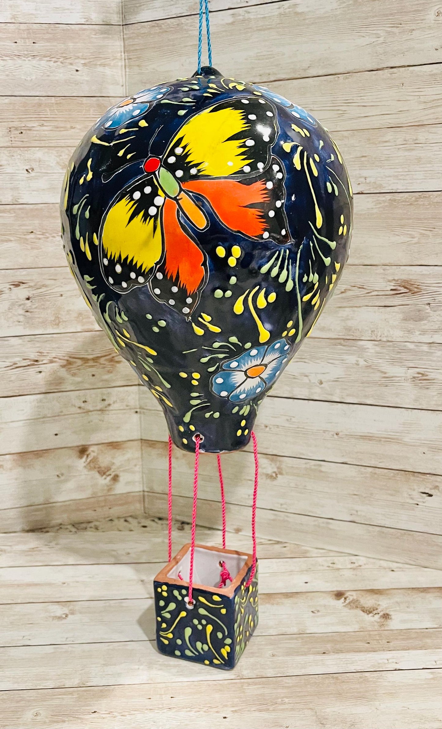 Mexican Talavera Hot Air Ballon Ceramic Hanging Decor Globo AerostГЎtico Mexicano de Talavera Globo de Aire