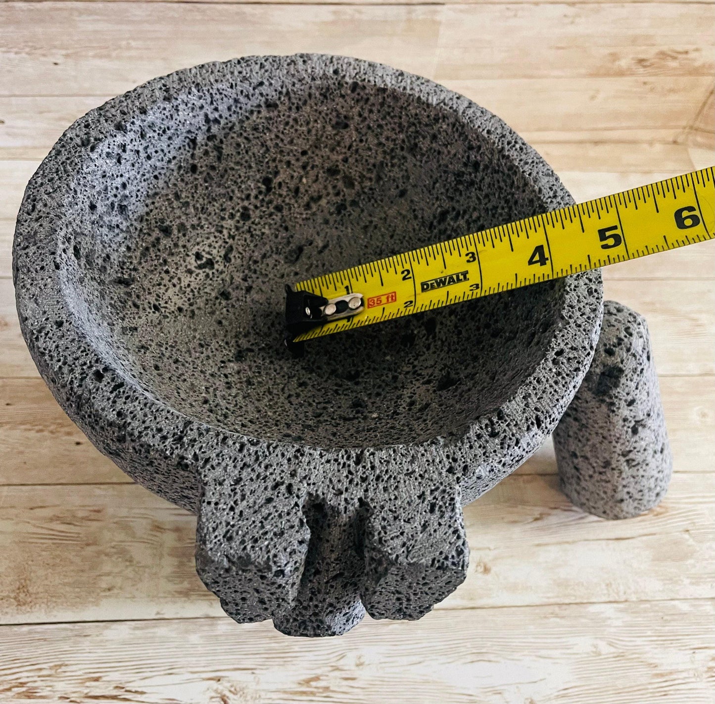 Molcajete/Tejolote Authentic Mexican Mortar & Pestle Made From Lava Rock “Pig” Molcajete Mexicano Molcajete Mexicano de Piedra Volcanica
