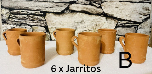 Mini Cantaritos for Tequila Shots or Hot Tea Mini Tequileros Mexicanos
