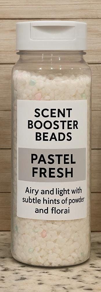 Scented Booster Beads in Reuseable Bottle Pink Floral, Ocean Breeze, Pastel Fresh and Combo of Freshness Mix and Match 20 oz