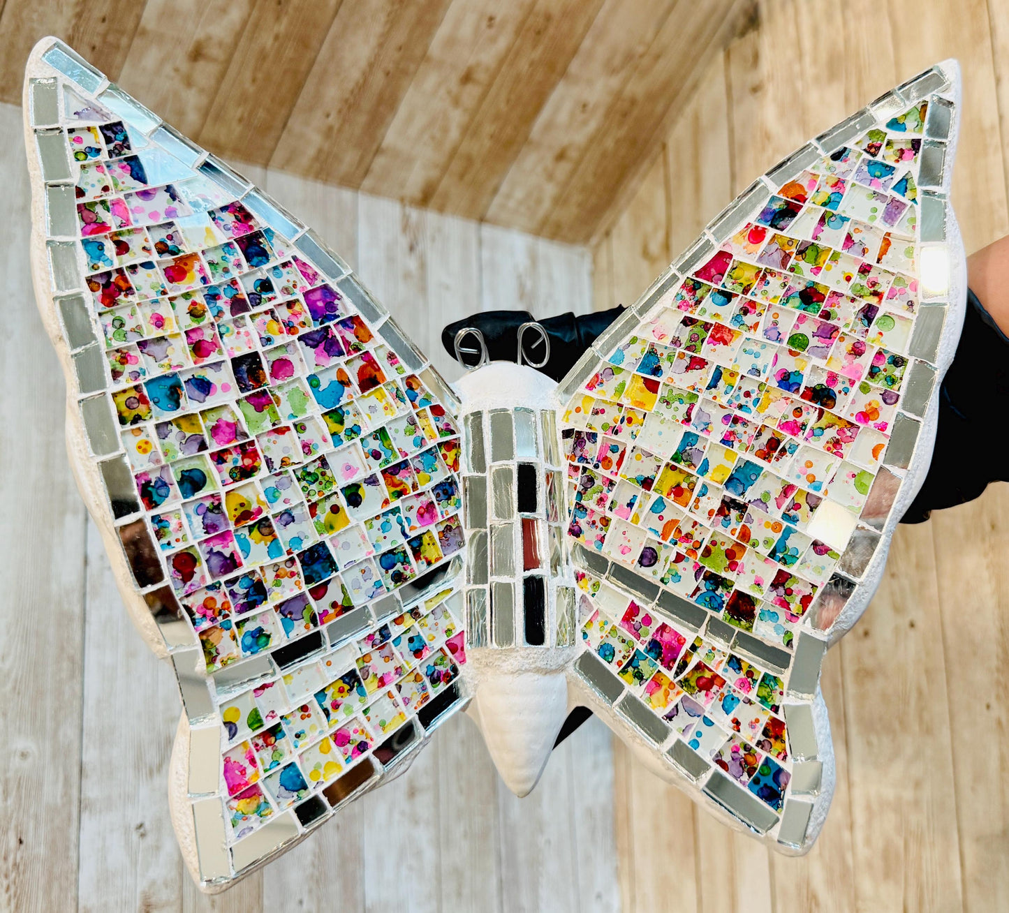 Handmade Mosaic Butterfly Wallart Decoration Mariposa de Mosaico Mexicana DecoraciГіn para Hogar y Jardin