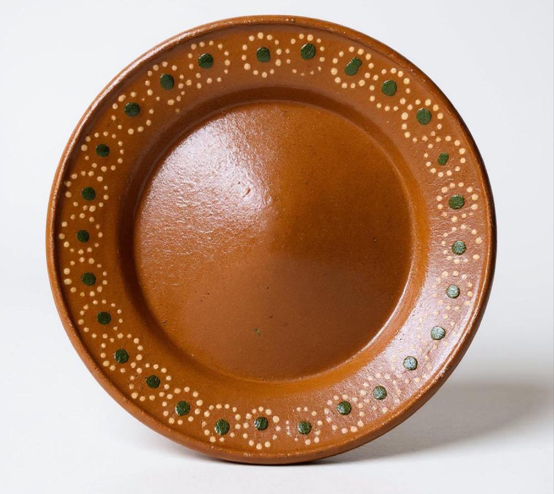 Mexican Terra Cota Round Plates Platos Redondos Mexicanos De Barro Artesanales