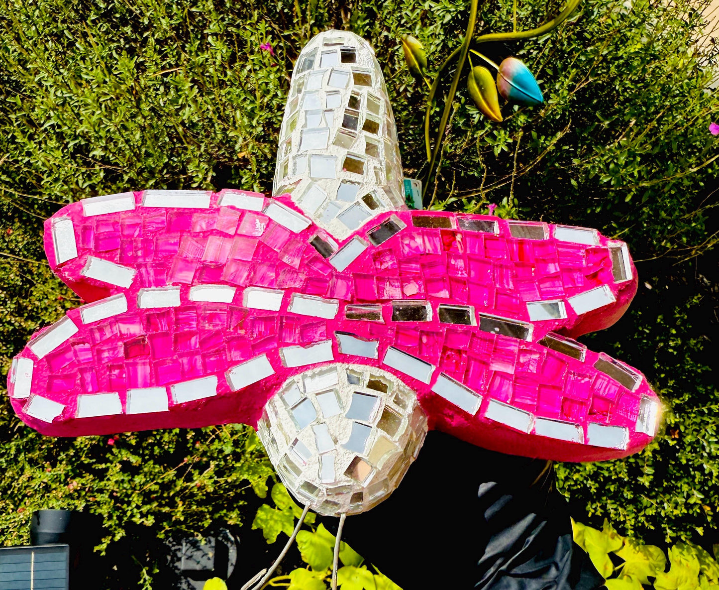 Handmade Mexican Mosaic Dragonfly Wall Art Decoration Caballito Libelula de Mosaico Mexicano DecoraciГіn para Hogar y Jardin