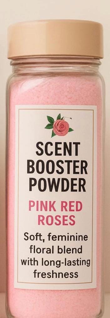 Pink Red Roses Scent Booster Powder Set Long Lasting Freshness Red Roses Floral Scent Suavizante Potenciador Aroma Rosas Rojas Floral