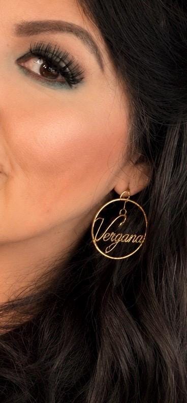 Personalized Name Hoop Earrings Custom Gold Wire Name Earrings Stainless Steel Gold Plated Minimalist Gift for Her