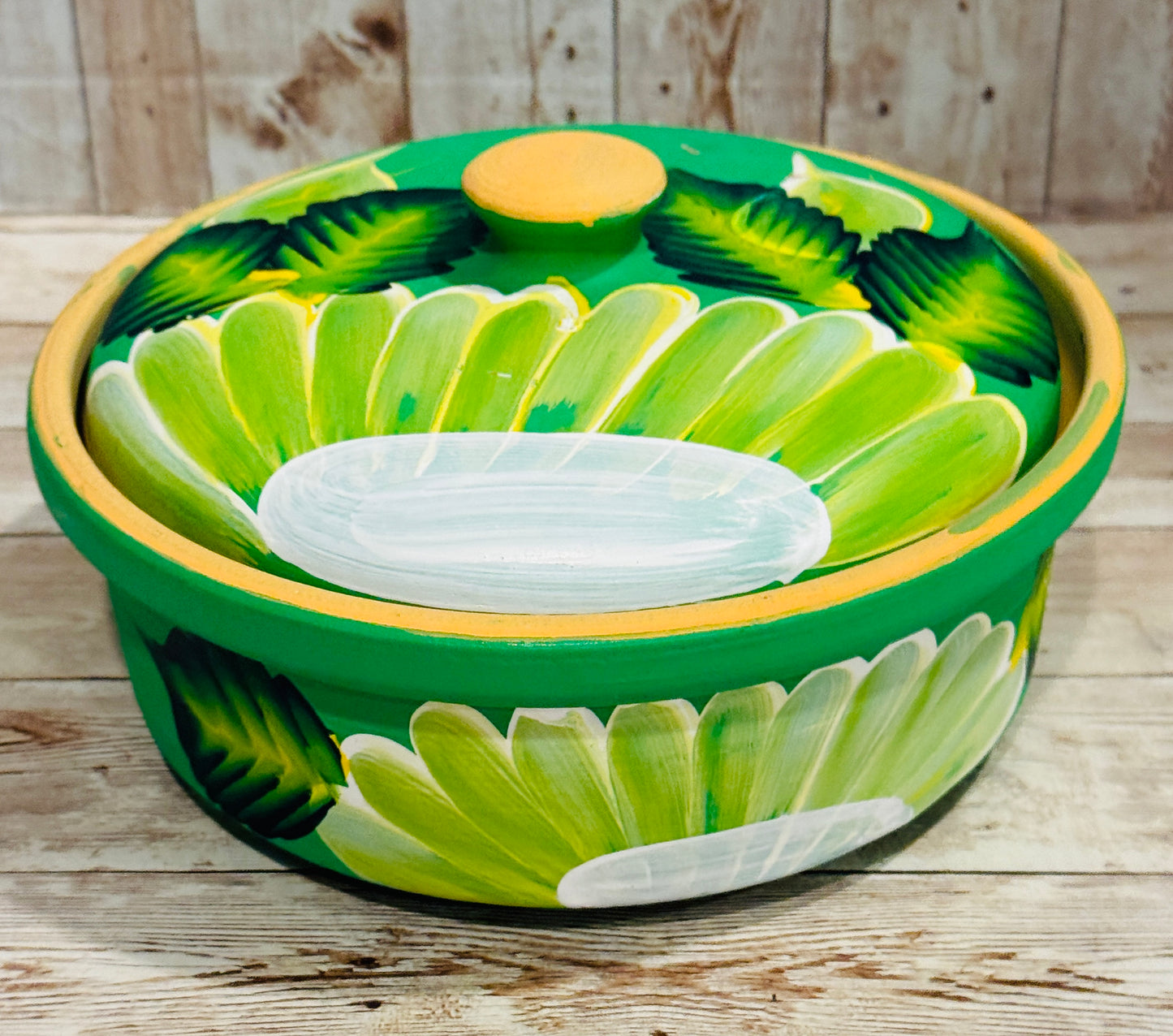 Tortillero oh Cazuela de Barro Mexicano Mexican Terra Cota Tortilla Warmer or Casserole