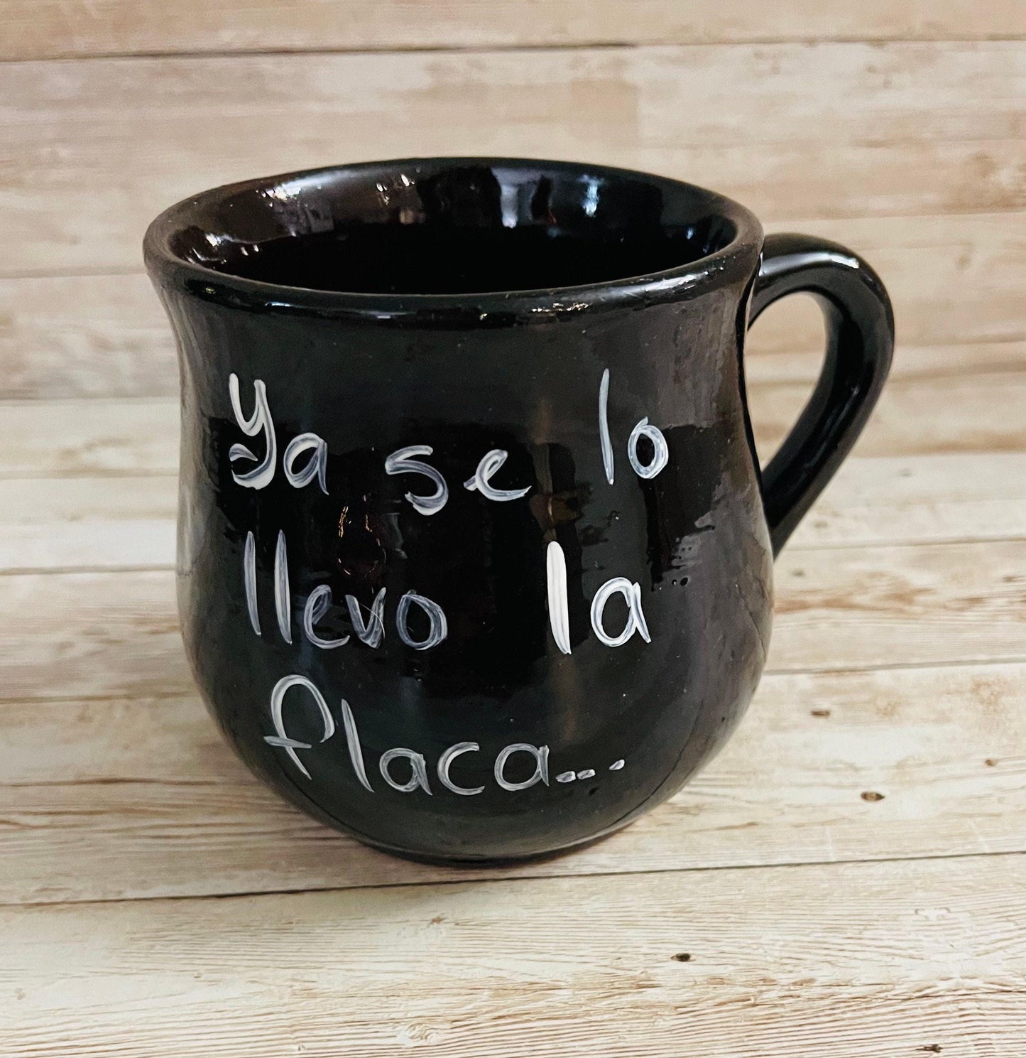 Mexican Sugar Skulls Pottery Cup Taza Mexicana de Catrina