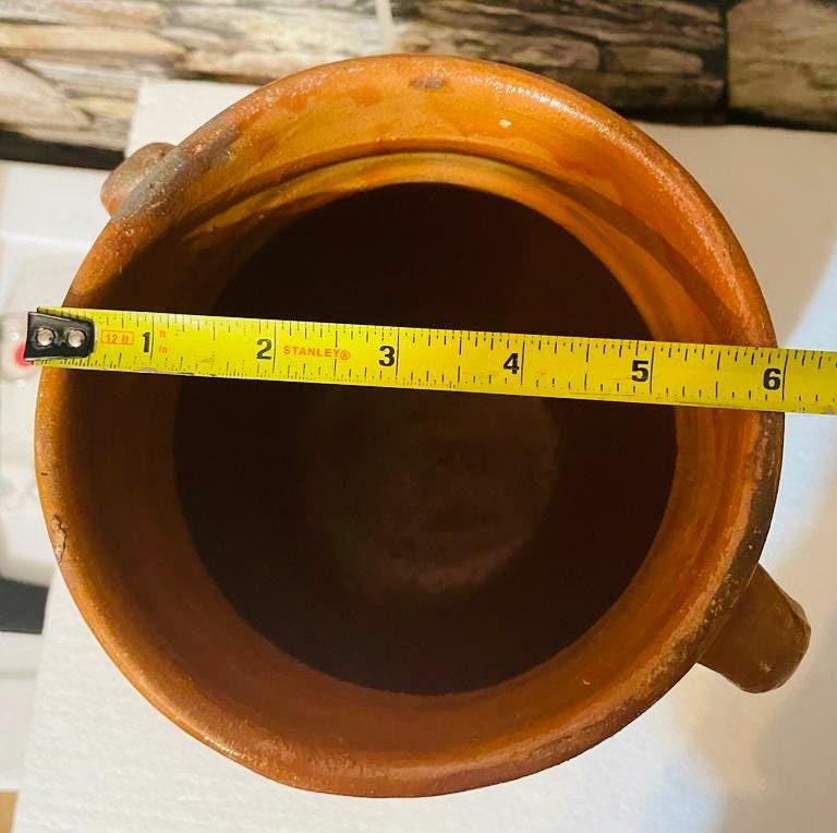 Olla de Barro Decorada con Tapa Clay Pot with lid Fits Up To 1 Kg Terracota Pot