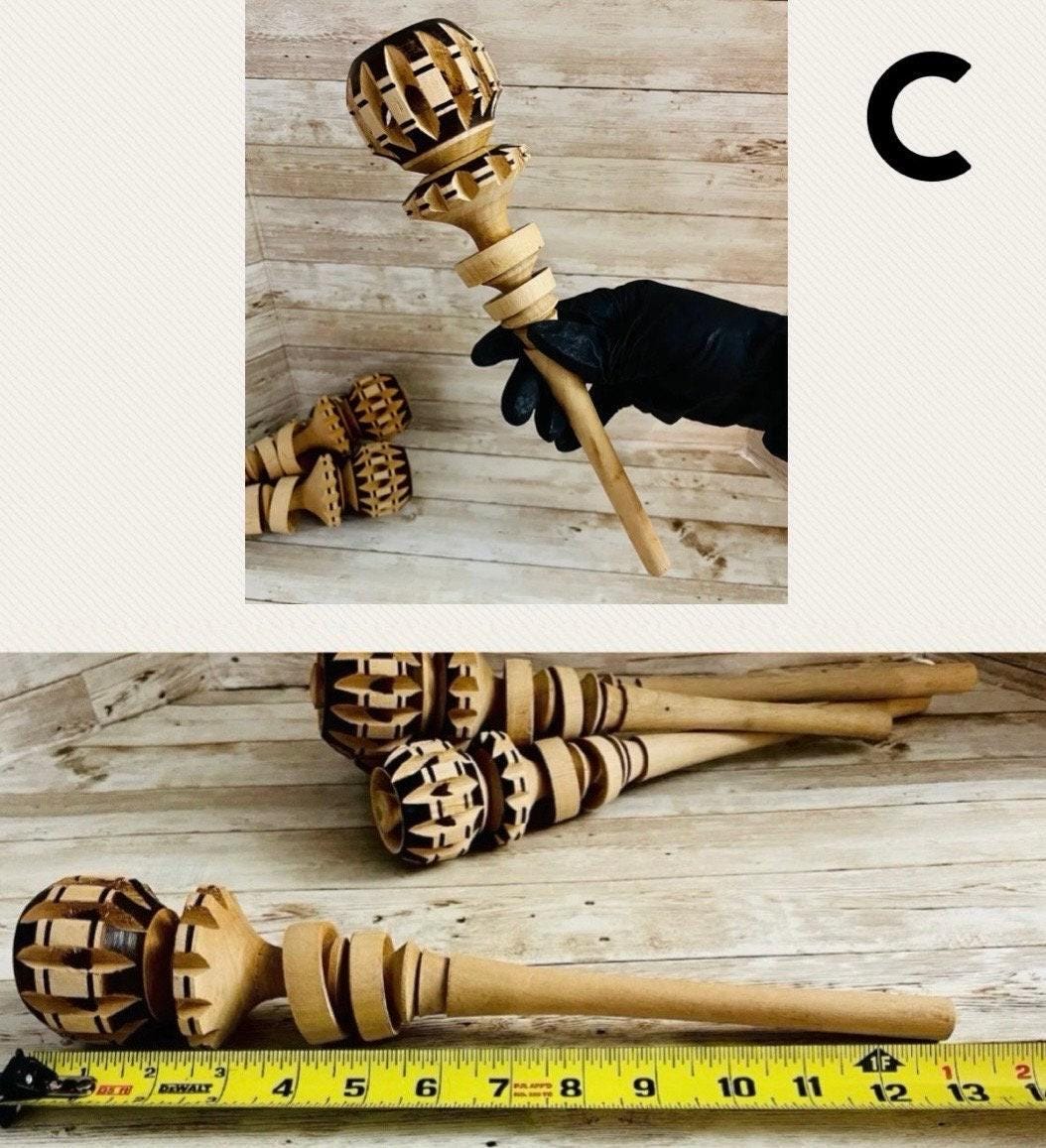 Mexican Wood Molinillo for Hot Chocolate 8. 9 and 13 inches Stirrer Molinillo Mexicano De Madera 8, 9 y 13  pulgadas