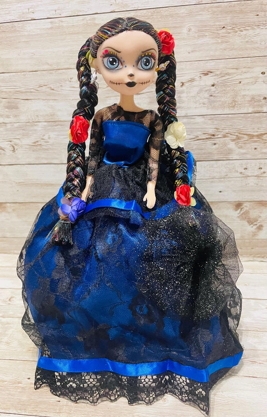 Day of the Dead Frida Kahlo Doll Catrina de Frida Kahlo Dia de Muertos